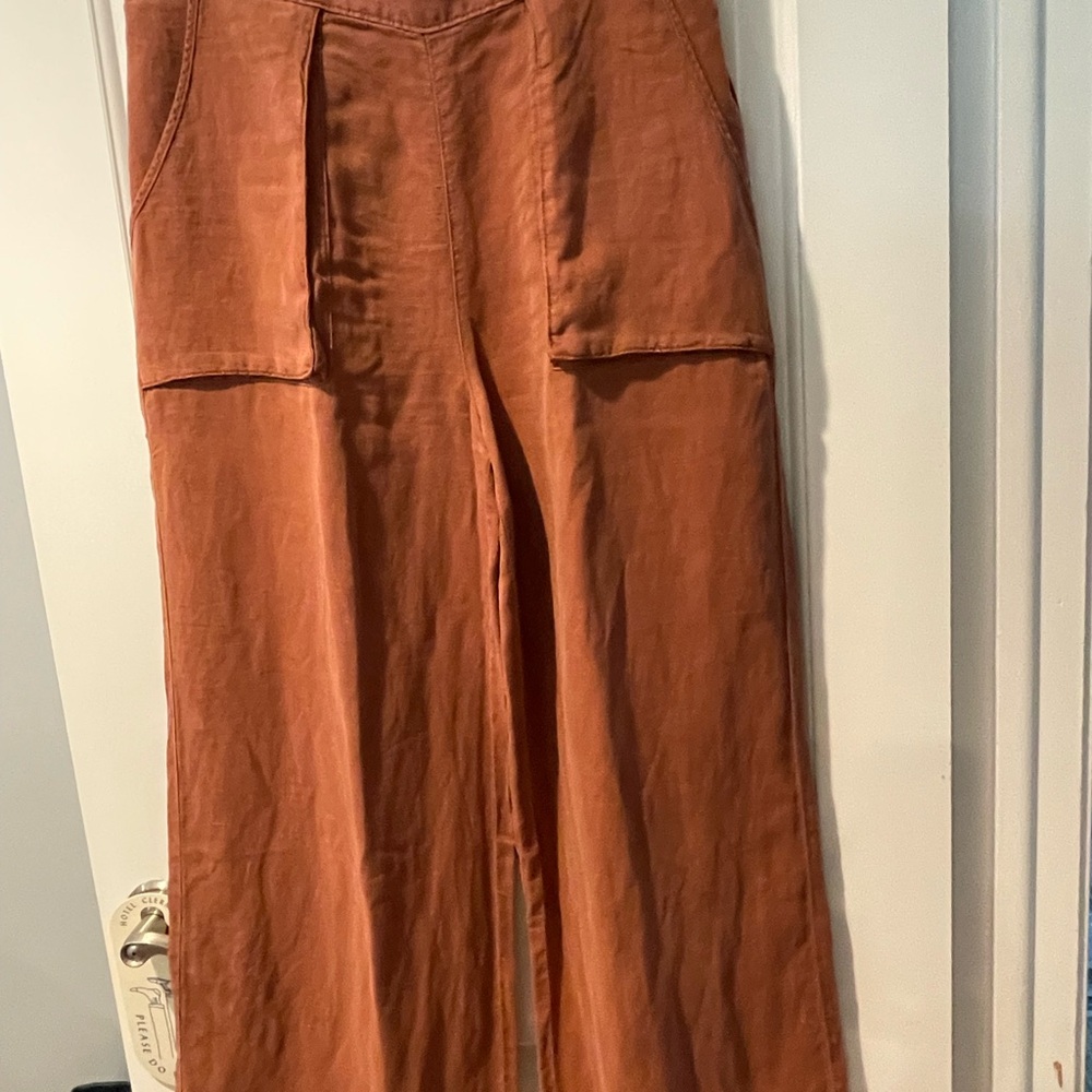 Cynthia Rowley Terracotta Wide Leg Pants